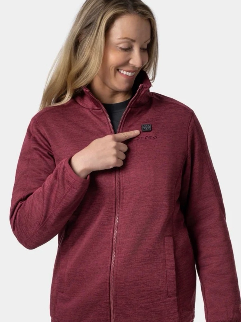 WOMEN'S HEATED FULL-ZIP FLEECE JACKET (4 HEATING ZONES)